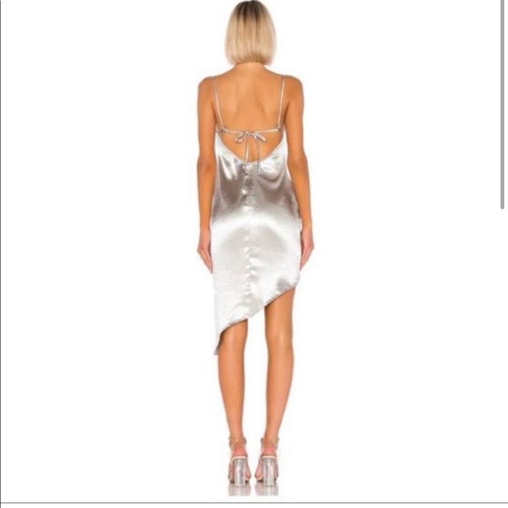 H:ours Junnie Mini Dress in Silver Smoke - Picture 5 of 7
